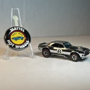 Hot Wheels Redline 1970 Chrome Heavy Chevy Club Car #6 Dark Interior
